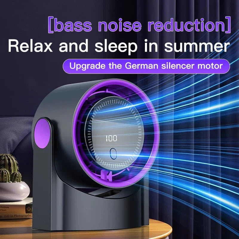 Mini Desktop Circulating Fan ā 4 Speed USB Rechargeable Cooling Fan