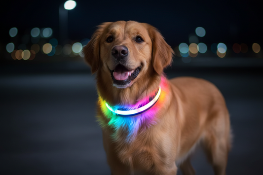 Keep Your Dog Safe at Night with an LED Light Up Dog Collar